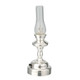 LED Silver Hurricane Lamp