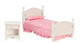 Bed Set - Pink and White