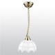 LED White Tiffany Hanging Lamp