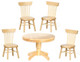 Table with Chairs - Oak