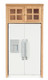 Refrigerator with Cabinet - Oak