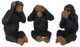 Dollhouse City - Dollhouse Miniatures No Evil Monkey Set