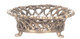 Dollhouse City - Dollhouse Miniatures Round Basket - Silver