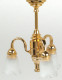 3-Arm Frosted Tulip Chandelier