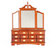 Victorian Dresser with Mirror - Walnut