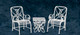 Table and 2 Chair - White