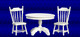 Table and Chair Set  - White