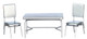 1950's Tall Table Set - Silver