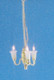 Dollhouse City - Dollhouse Miniatures 3-Up Arm Tulip Chandelier