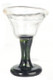 Wine Glass with Green Stem