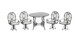 Round Table and Chair Set - Black