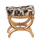 X Frame Stool - Painted Gold