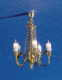 Dollhouse City - Dollhouse Miniatures 5-Light Chain Chandelier