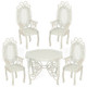 Tea Table Set - White Wire