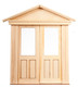 Dollhouse City - Dollhouse Miniatures 1 Glass - 2 Flat Panel Double Door