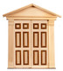 Dollhouse City - Dollhouse Miniatures 6 Raised Panels Double Door
