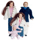 Porcelain Doll Family Set