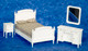 Double Bed Set - White