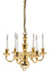6-Candle Colonial Chandelier
