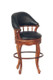 Bar Stool - Black and Walnut