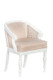 Tub Chair and Cane Panels - White