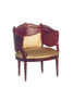 Wrap Around Barrrel Chair - Mahogany