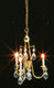 Crystal Ceiling Lamp - Gold