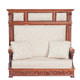 Hall Bench - White Pat and Wallnut
