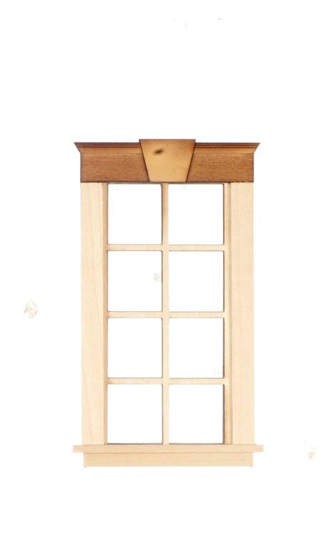 4 Over 4 Window - Keystone - Dollhouse City