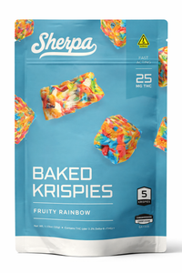 Sherpa 25mg THC Baked Krispies - Fruity Rainbow (5 Count)