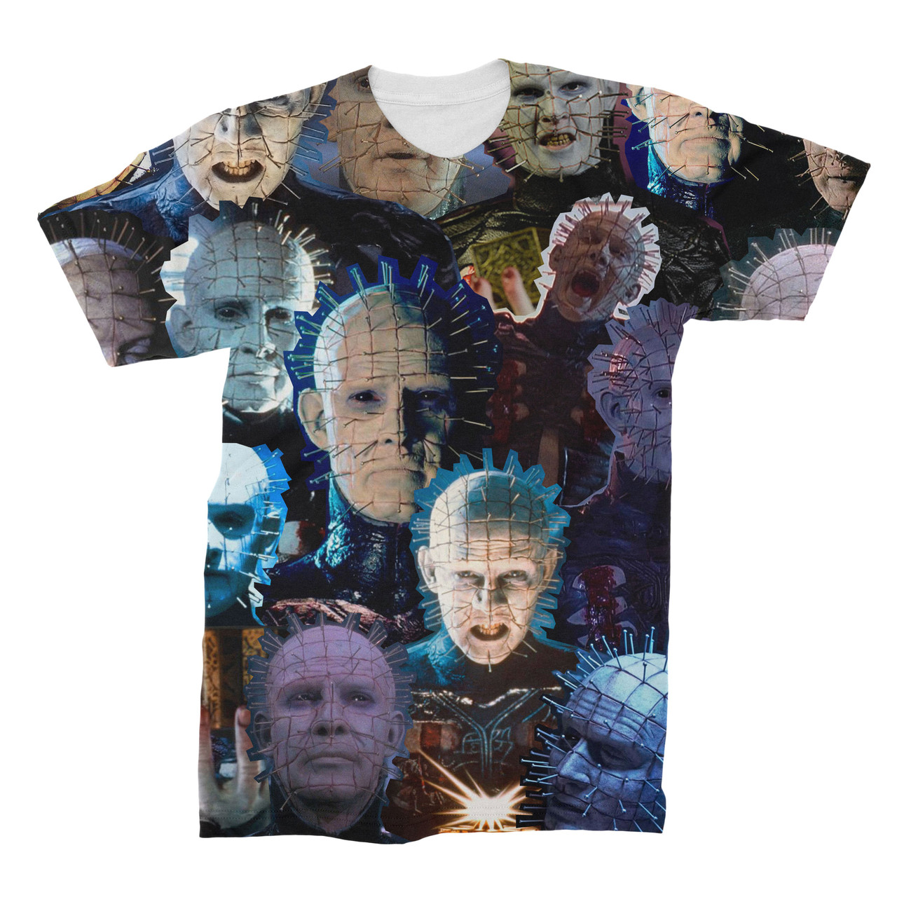 Pinhead 3D Collage Face T-Shirt - AllOverPrint.ca