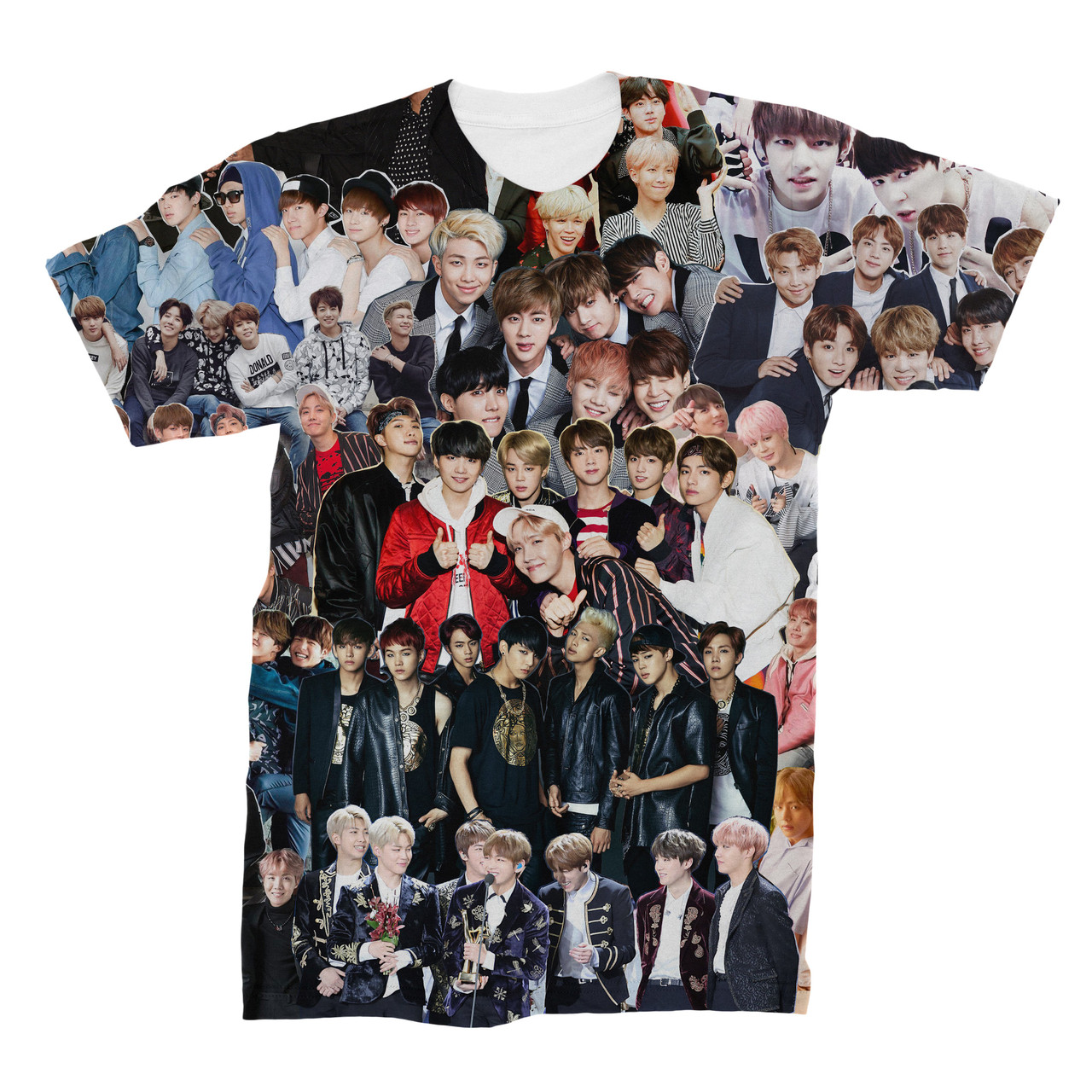 BTS 3D Collage Face T-Shirt