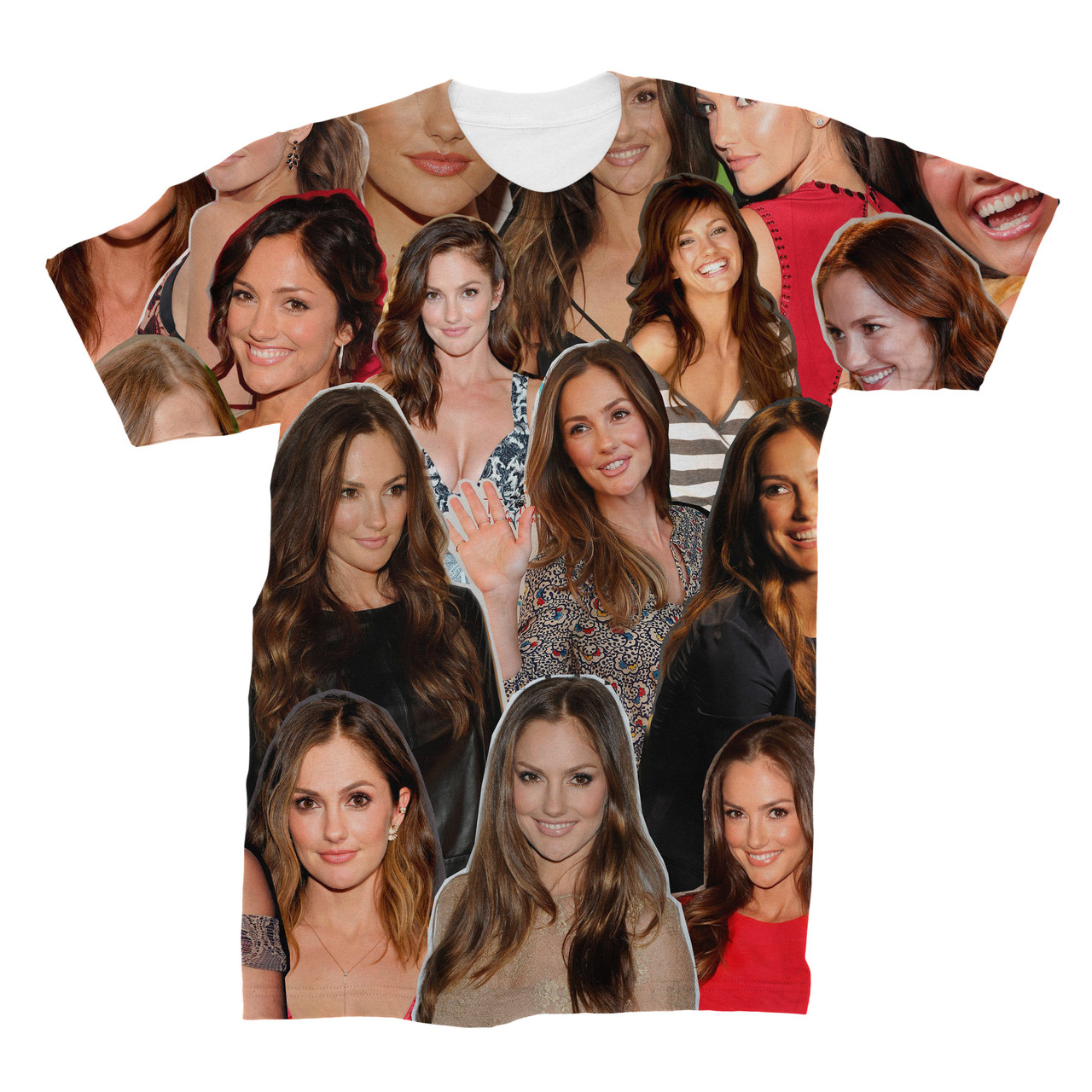 Minka Kelly 3D Collage Face T-Shirt