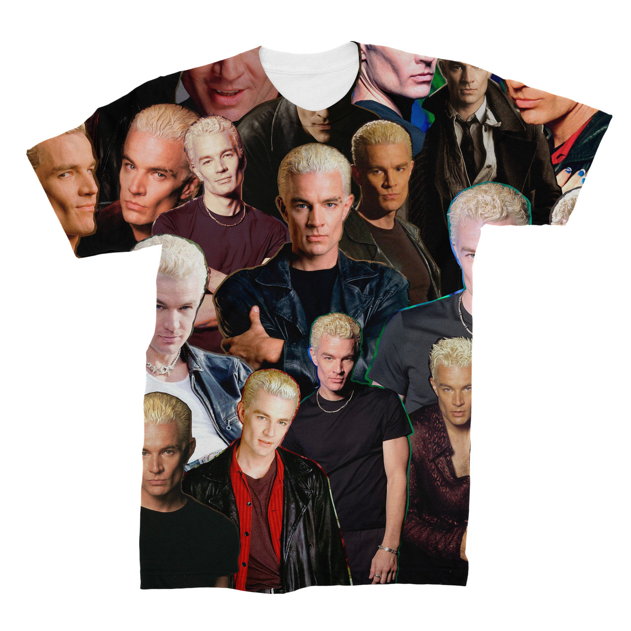 Spike (Buffy The Vampire Slayer) 3D Collage Face T-Shirt 