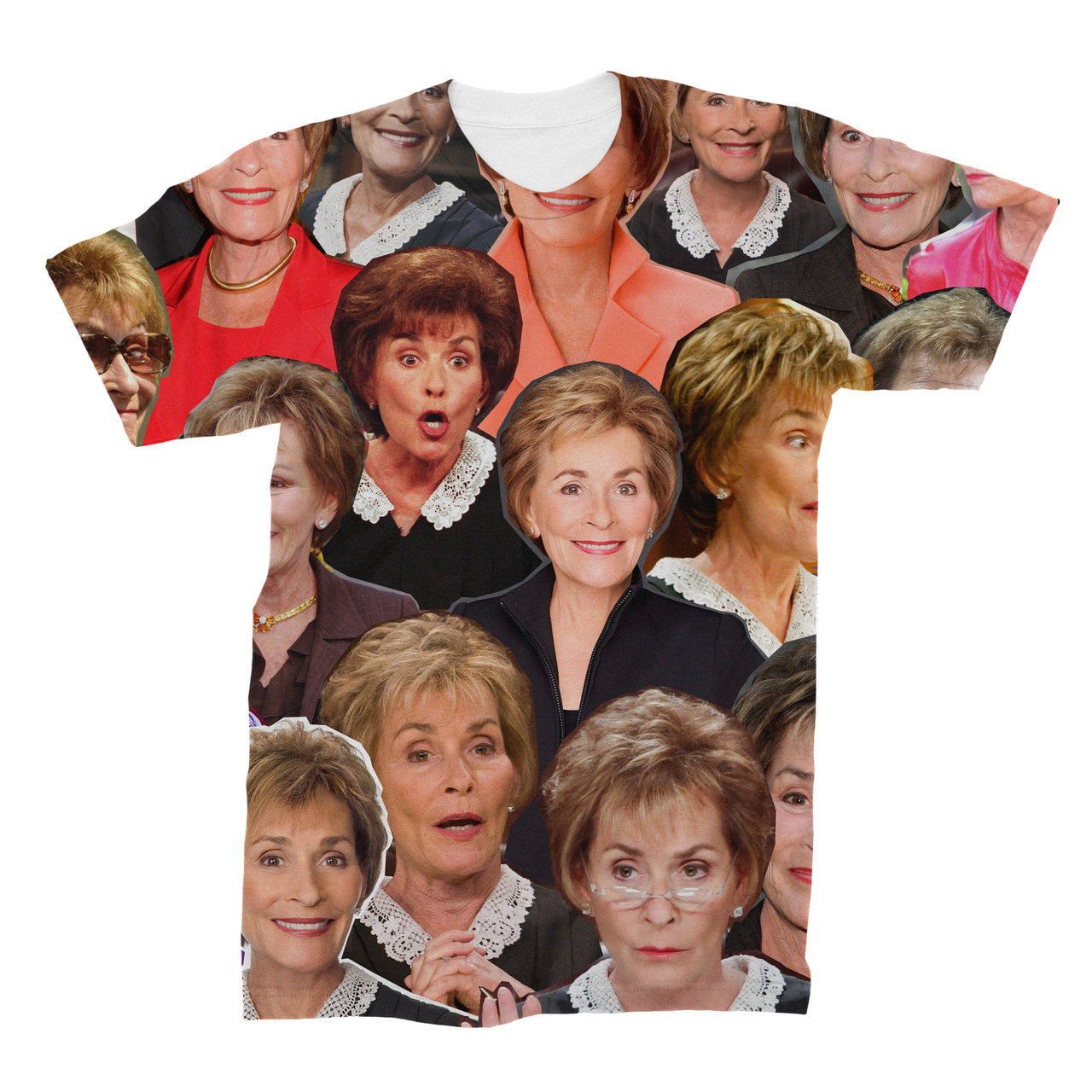 Judge Judy 3D Collage Face T-Shirt 