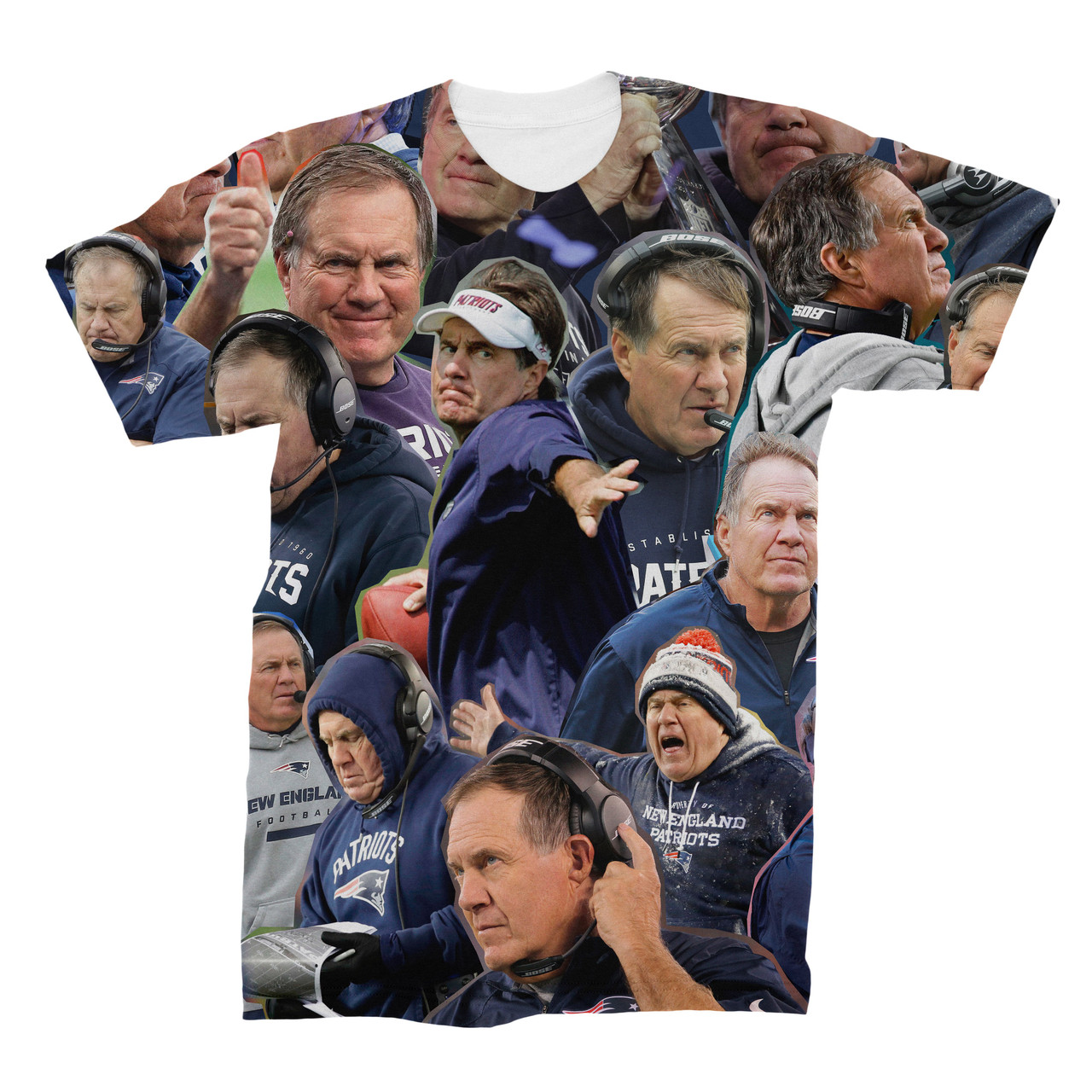 faces of belichick t shirt