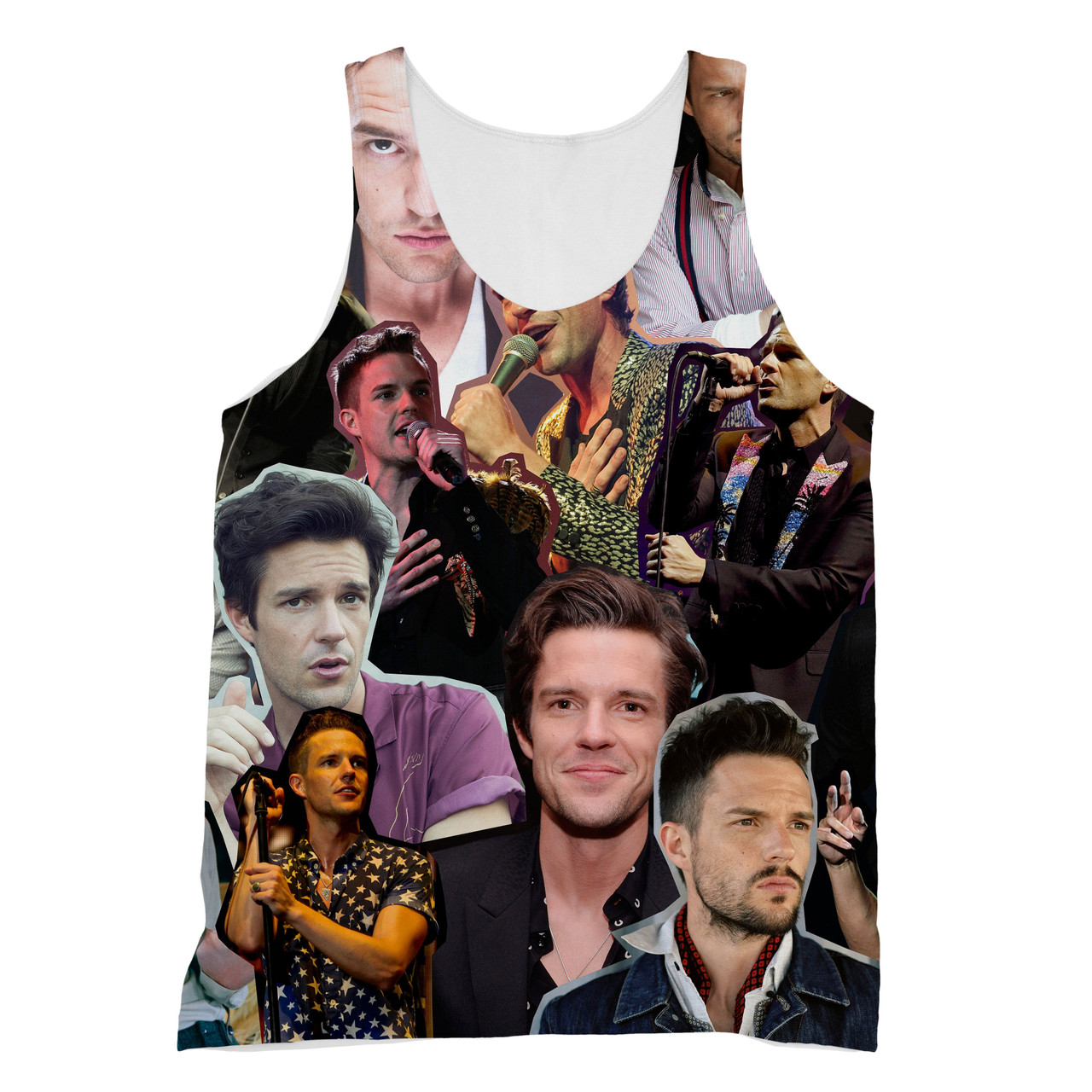Brandon Flowers The Killers 3D Collage Face T-Shirt 