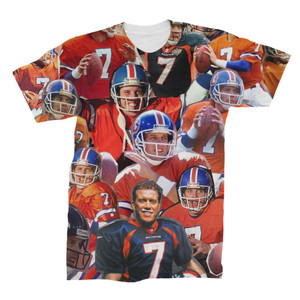 John Elway 3D Collage Face T-Shirt John Elway 3D Collage Face T-Shirt