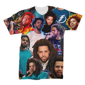 J Cole 3D Collage Face T-Shirt  J Cole 3D Collage Face T-Shirt