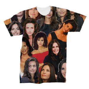 Courteney Cox 3D Collage Face T-Shirt Courteney Cox 3D Collage Face T-Shirt
