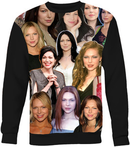 Laura Prepon Photo Collage Sweatshirt