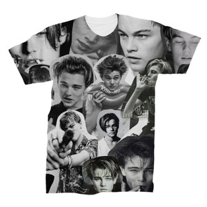 Leonardo Dicaprio Black and White tshirt Leonardo Dicaprio Black and White tshirt