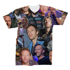 Chris Martin (Coldplay) 3D Collage Face T-Shirt