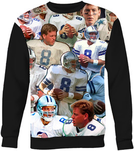 Troy Aikman Photo Collage Sweatshirt Troy Aikman Photo Collage Sweatshirt