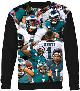 Jalen Hurts Photo Collage Sweatshirt Jalen Hurts Photo Collage Sweatshirt