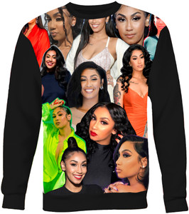 Queen Naija Photo Collage Sweatshirt Queen Naija Photo Collage Sweatshirt