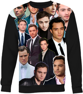 Ed Westwick Photo Collage Sweatshirt Ed Westwick Photo Collage Sweatshirt