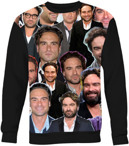 Johnny Galecki Photo Collage Sweatshirt Johnny Galecki Photo Collage Sweatshirt