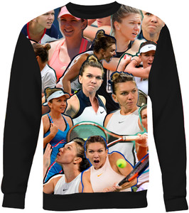 Simona Halep Photo Collage Sweatshirt Simona Halep Photo Collage Sweatshirt