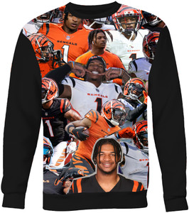 Ja'Marr Chase Photo Collage Sweatshirt Ja'Marr Chase Photo Collage Sweatshirt